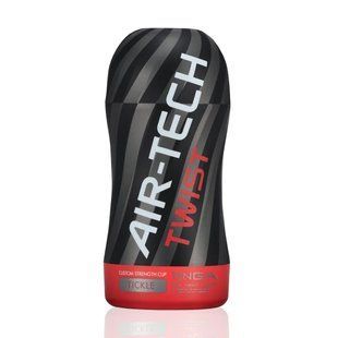 Мастурбатор Tenga Air-Tech Twist Tickle Red зі змінною тугістю обхвату, ефект глибокого мінету &mdash; Червоний SO1421 фото