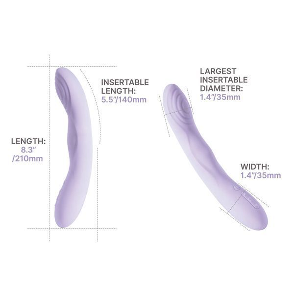 Smart vibrator with pulsation Svakom Selena, Lilac