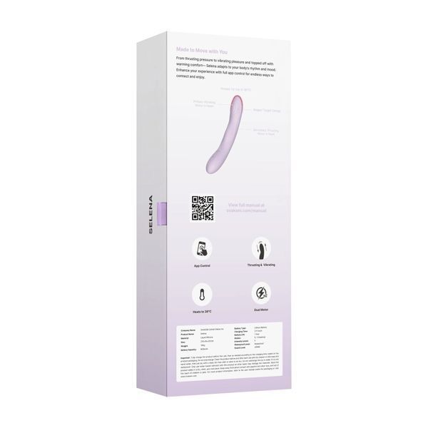 Smart vibrator with pulsation Svakom Selena, Lilac