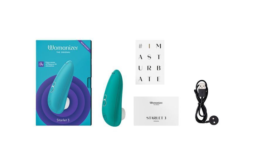Womanizer Starlet 3 Turquoise Clitoral Suction Stimulator, Turquoise