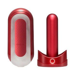 Masturbator set with heater Tenga Flip Zero Red + Flip Warmer