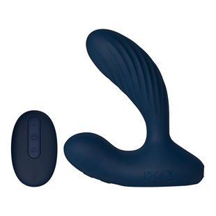 Interactive prostate massager and G-spot vibrator Svakom Vick Neo 2, heating, trunk rotation, remote control, Blue, 3 см