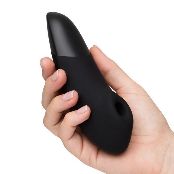 Вакуумний кліторальний стимулятор Womanizer Enhance Black &mdash; уцінка (пом'ята упаковка), Чорний SX2519-R фото