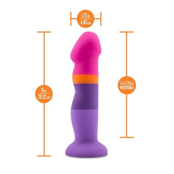 Дилдо Blush Avant Summer Fling D3, 20 см, вигнуте, на присосці BL-88263 фото