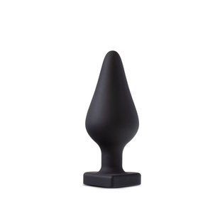 Анальна пробка Blush Temptasia &ndash; Fuck Me Anal Plug &ndash; Black, основа у вигляді сердечка SO8843 фото