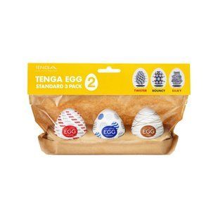 Набір мастурбаторів-яєць Tenga Egg Standard 3 Pack 2 (Twister, Bouncy, Silky) SX4024 фото