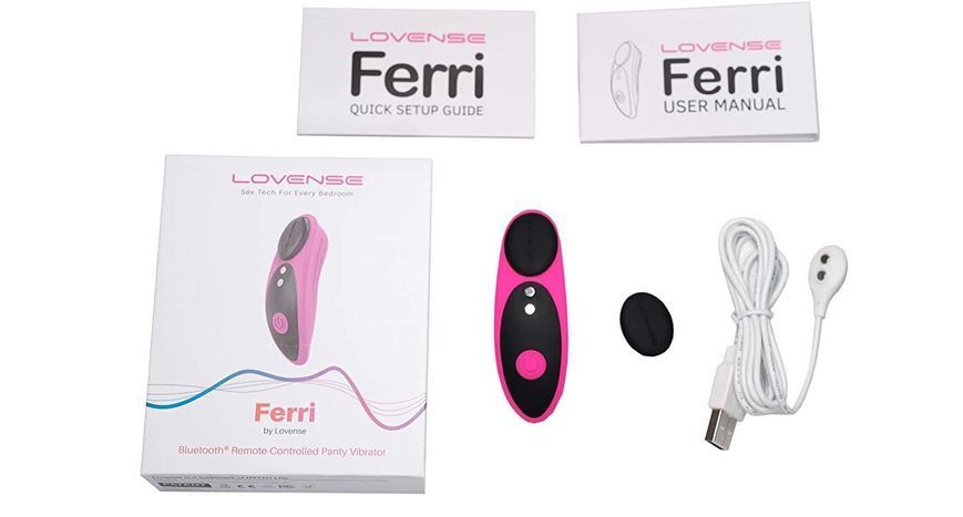 Smart vibrator in panties Lovense Ferri, Pink