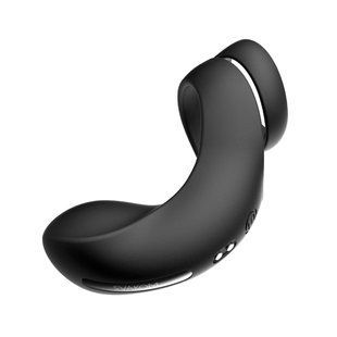 Svakom Benedict Black double erection ring with perineal stimulation, Black