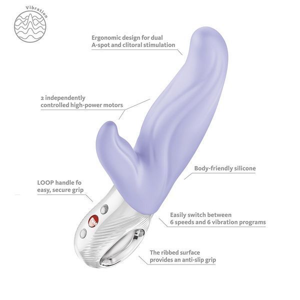 Fun Factory LADY BI rabbit vibrator for the A-spot, 2 motors, 12 modes, Purple