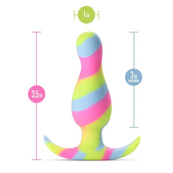 Анальна пробка Blush Avant Kaleido Lime, 9 см BL-18500 фото