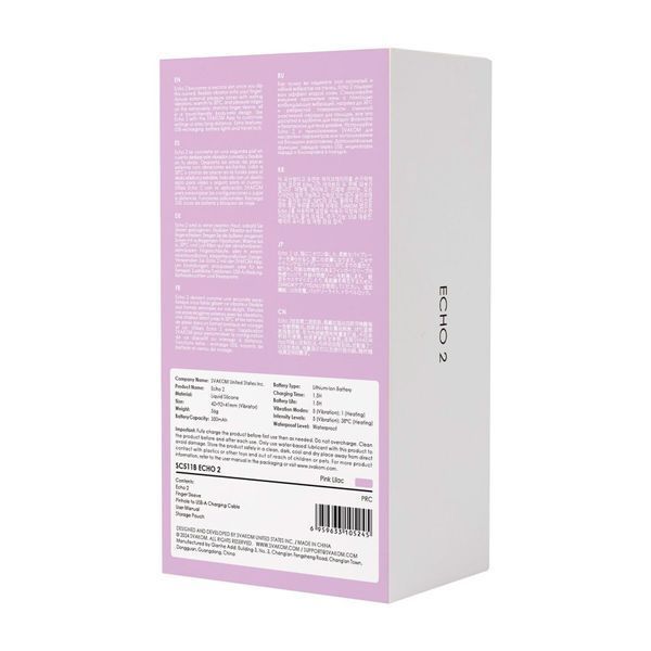 Svakom Echo 2 Smart Clitoral Vibrator, Lilac