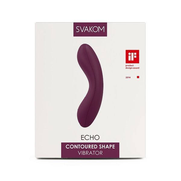 Кліторальний вібратор Svakom Echo Black, Фіолетовий SO4825 фото