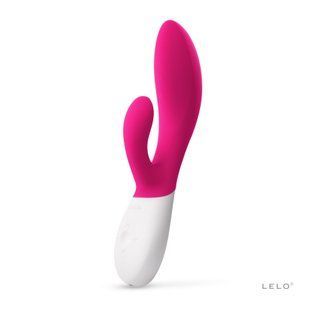 Вібратор-кролик LELO Ina Wave 2, манливий рух стовбура + вібрації, Вишневий SO8080 фото