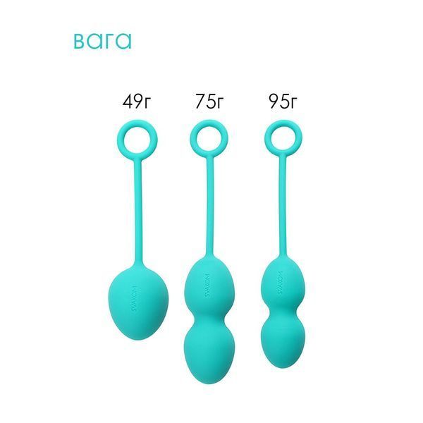 Svakom Nova Vaginal Balls Set, Turquoise