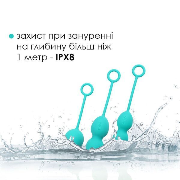 Svakom Nova Vaginal Balls Set, Turquoise
