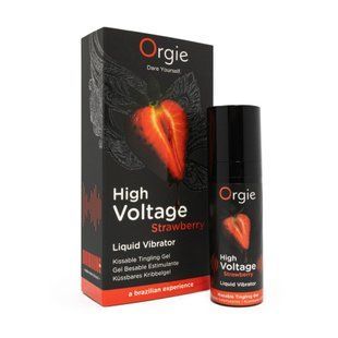 Рідкий вібратор Orgie High Voltage Strawberry, 15 мл SX0937 фото