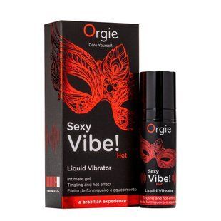Рідкий вібратор Orgie Sexy Vibe! Hot, 15 мл SX1551 фото