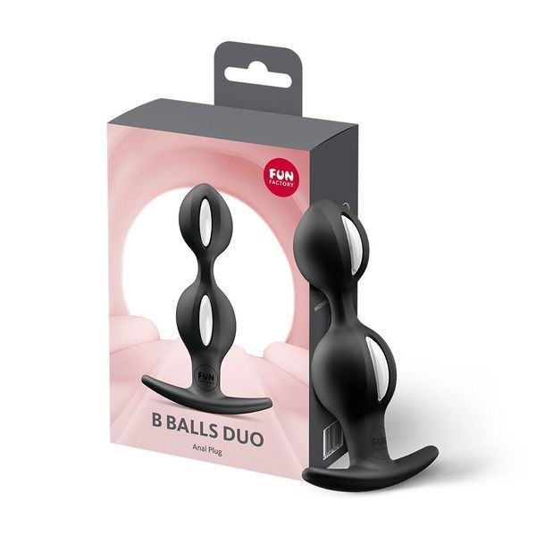 Fun Factory B BALLS DUO Black Anal Balls, Black