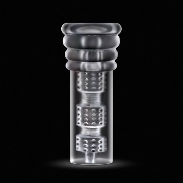 Мастурбатор Blush Rize &ndash; Luz Glow in the Dark Masturbator &ndash; Clear, всмоктування, світиться в темряві SO8833 фото