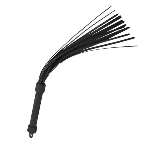 Blush Temptasia Ardor Silicone Flogger, Black