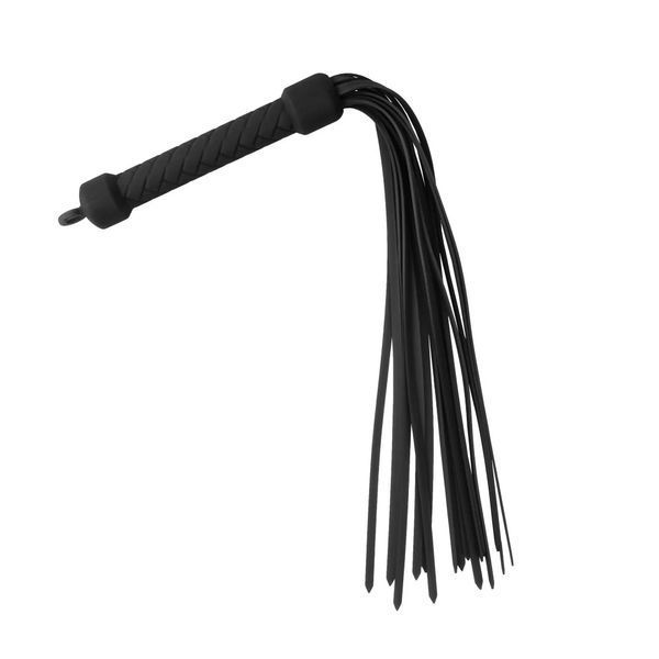 Blush Temptasia Ardor Silicone Flogger, Black