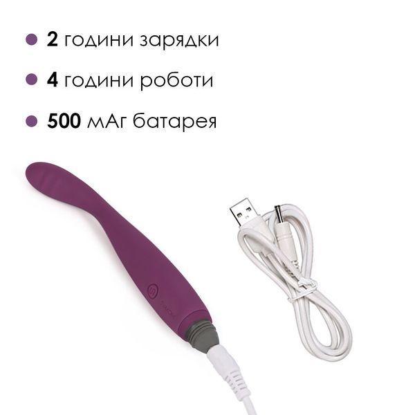 Тонкий вібратор для точки G Svakom Cici, Фіолетовий SO4843 фото