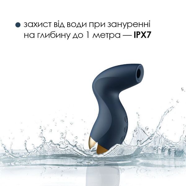 Вакуумний кліторальний стимулятор Svakom Pulse Pure, Синій SO6994 фото