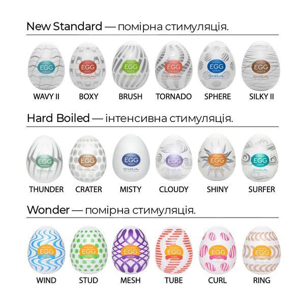 Мастурбатор-яйце Tenga Egg Silky II SO5492 фото