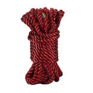 Розкішна мотузка для Шибарі Zalo Bondage Rope Black, Червоний SO8235 фото