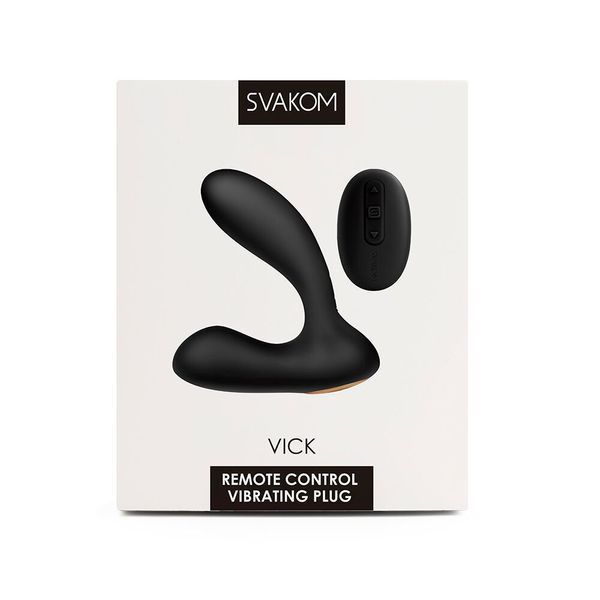 Масажер простати та вібратор точки G Svakom Vick, Чорний SO4849 фото
