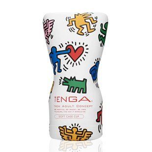 Мастурбатор Tenga Keith Haring Soft Case Cup (м&rsquo;яка подушечка) стисний SO1648 фото