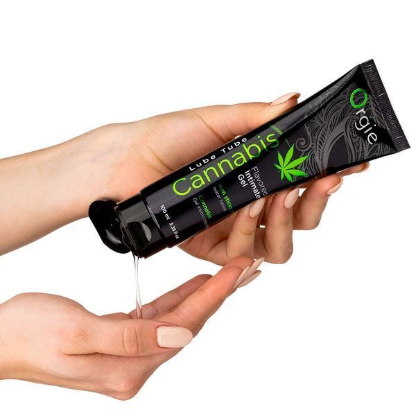 Orgie Lube Tube Cannabis Water-Based Lubricant, 100 ml