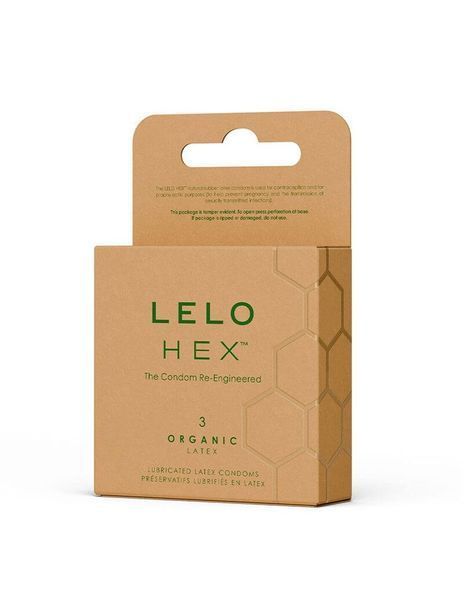 LELO HEX Organic Condoms, 3 pcs